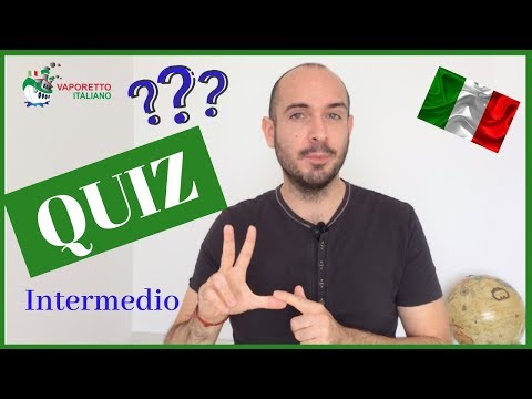 ❓ITALIAN QUIZ  - INTERMEDIATE LEVEL ??  | Learn Italian with Francesco