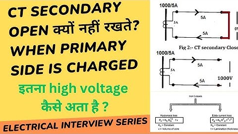 CT Secondary should not left open !!Why? explained 💥😱🧑‍🔧⚡ electrical Interview Series
