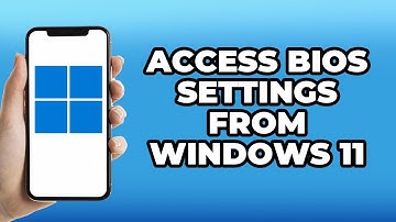 How To Access BIOS Settings From Windows 11 Any Computer #windows #howto