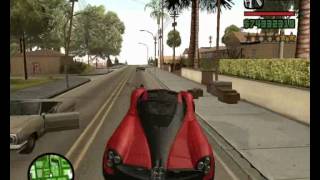 GTA San Andreas CAR MOD - 2012 Pagani Huayra (+ police chase)