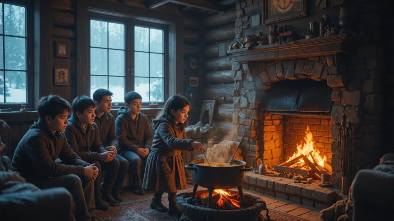 No Woman Lasted a Day With the Mountain Man’s Five Boys — Until a Little Girl Arrived 💔🤍