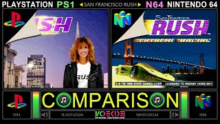 San Francisco Rush (PlayStation vs Nintendo 64) Side by Side Comparison