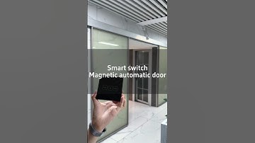 Magnetic automatic sliding door operators with smart switch open and lock #automaticdoor