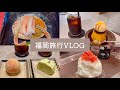 【福岡旅行vlog】福岡カフェ巡り｜炉端焼き｜寿司｜ダコメッカでブランチ