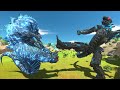 Supercharged godzilla vs supercharged mechagodzilla  animal revolt battle simulator