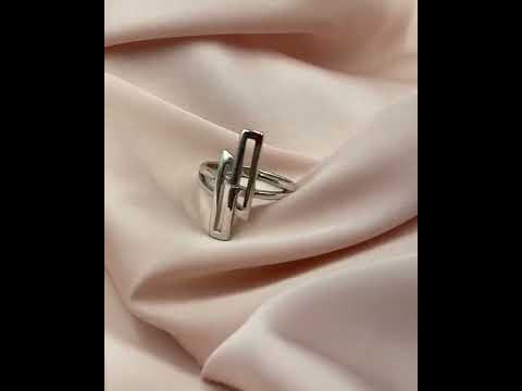 Кольцо Петрозолото Арт3301011 из серебра 925 пробы видео #серебряное кольцо