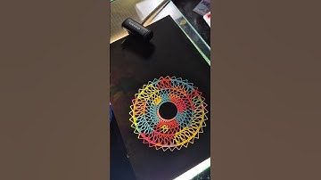 glowing spirograph pattern #radheradhe #art #spirograph