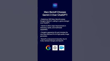 Marc Benioff Chooses Gemini 3 Over ChatGPT!