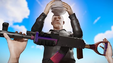 ROCK to AK 30 MINUTES IN - Rust Vanilla SOLO