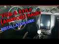 Complete Installation Guide of the Tesla Style (Android) Radio for the 2015-2017 S550 Mustang