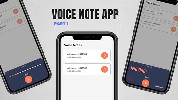 Flutter | Voice notes app - setup and design