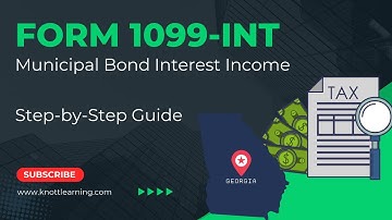 IRS Form 1099-INT and Municipal Bond Interest Income  |  Step-by-Step Reporting on Form 1040