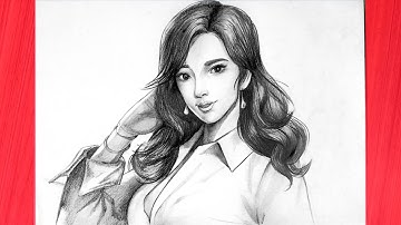 Vẽ chân dung mẹ bằng chì đơn giãn 6 / NC Plan