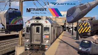 Amtrak and NJT Evening Rush at Secaucus Junction Upper-Level Part 1 FT: 4609, Horn Shows + more