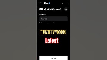 What Is Slippage?Blum Video Code Today What Is Slippage? Blum TodayVerification KeywordToday#shorts