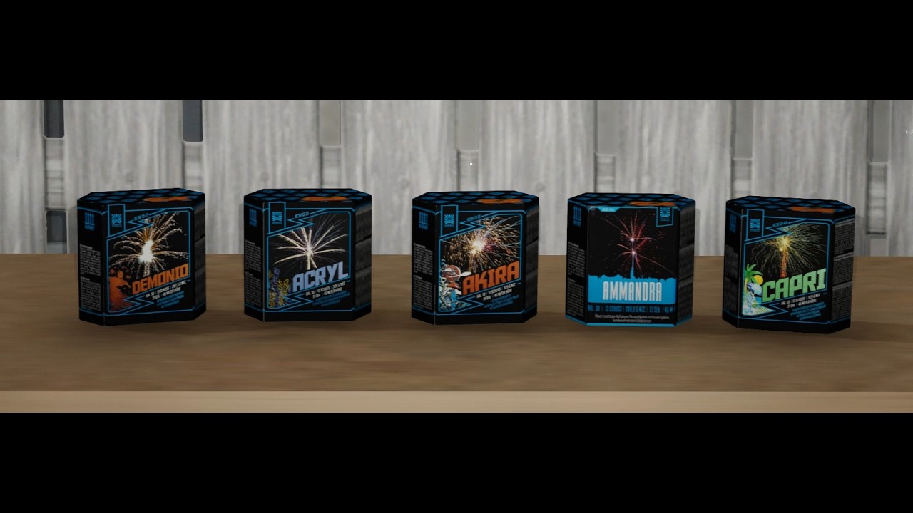 Let's try this 5 different 200g cakes . EP.6 - Fireworks mania #fireworks #fireworksmania #pyro