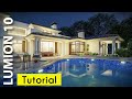 Lumion 10 Realistic Render Tutorial #23 Night Scene