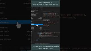 How to Enable Ctrl+D for Duplicate Lines in Visual Studio Code | Keyboard Shortcuts Tutorial