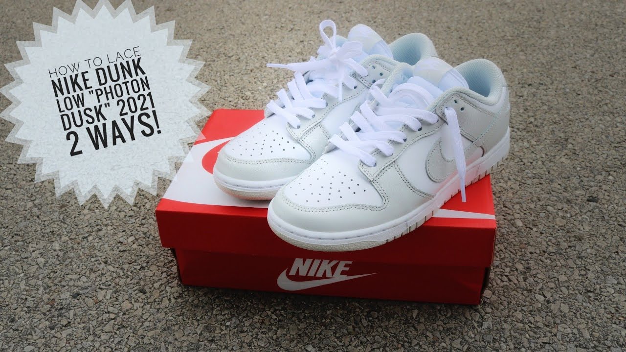lace nike dunks low