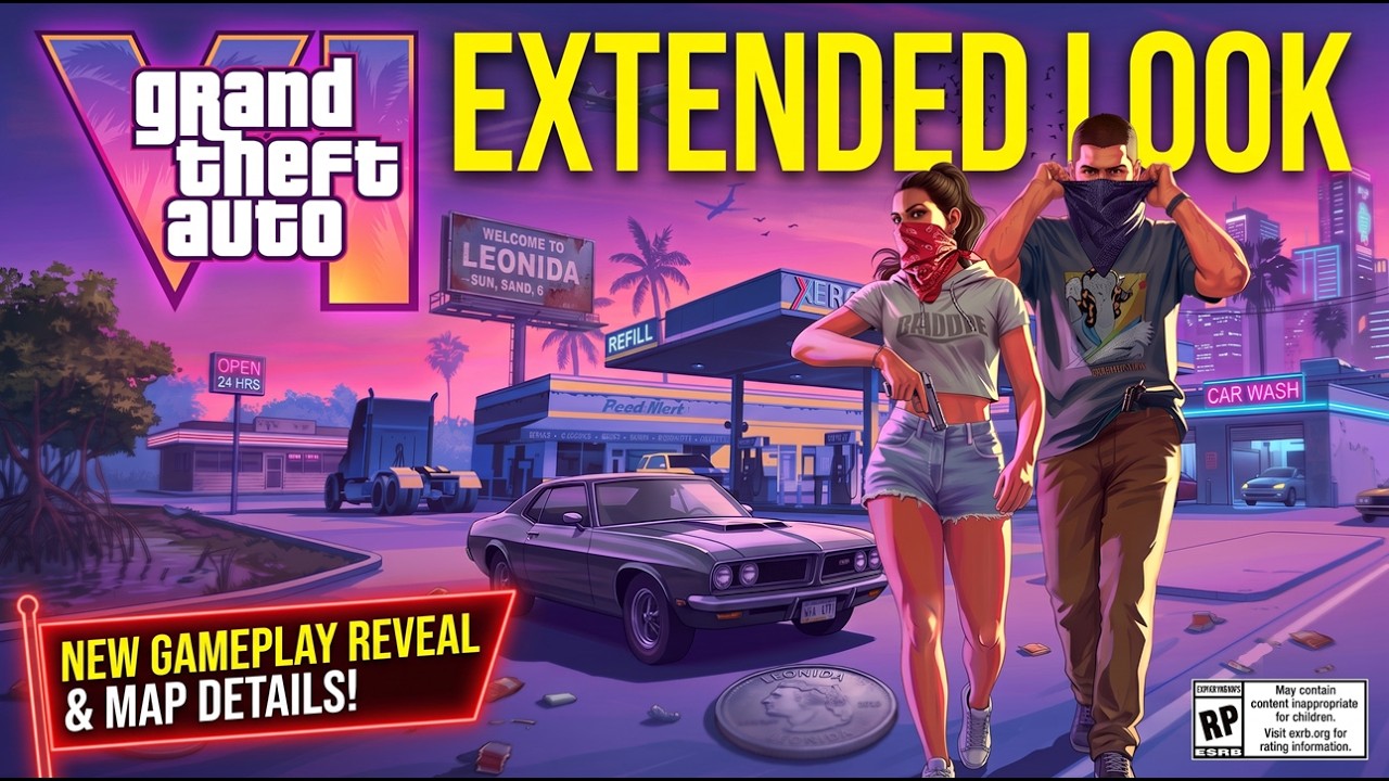 Video thumbnail for Grand Theft Auto VI Gameplay : FULL Extended Look Reveal