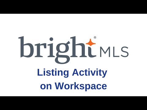 Listing Activity Notifications on Workspace | Bright MLS