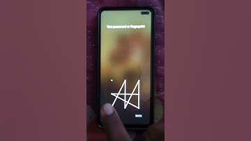 Pattern lock as "ALLU ARJUN SIGN" AA