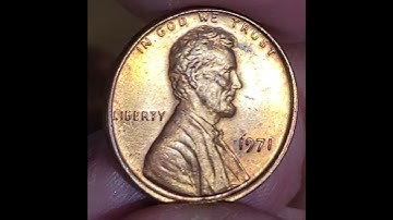 ✝️ 1971 BRILLIANT UNCIRCULATED PENNY #5 🗝️ 660 #pennyrollhunting #penny #copperpenny #jesuslovesyou