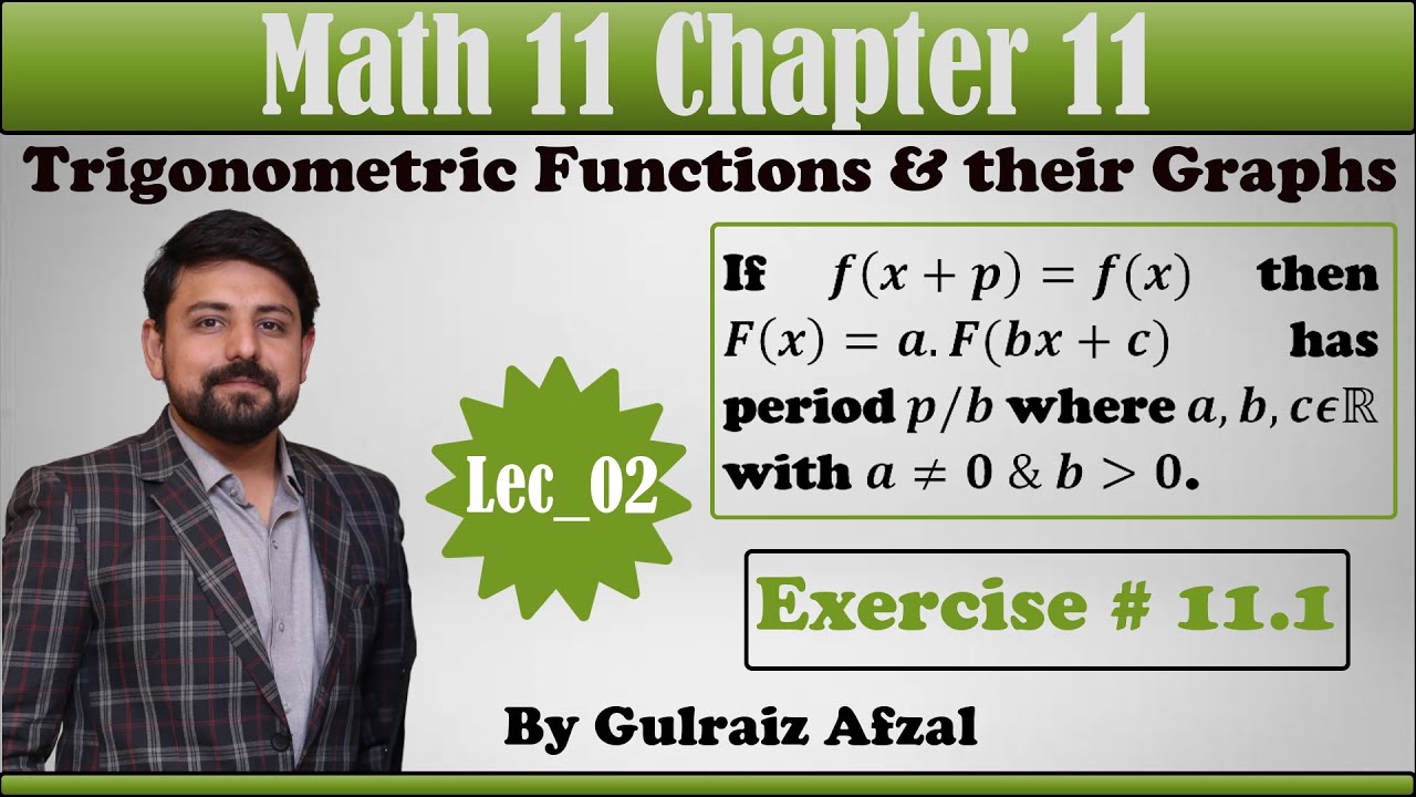 Trigonometric Functions & their Graphs | Math11 Unit 11 | Theorem ...