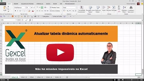 Atualizar tabela dinâmica automaticamente no Excel com vba