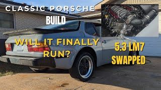 More progress on the 5.3 swapped Porsche 944! Wait until you hear it!