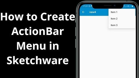 Action Bar Menu in Sketchware || How to Create ActionBar Menu in Sketchware ||