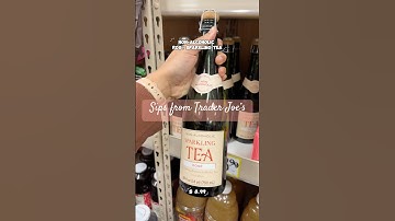 NEW Non-Alcoholic Rosé Sparkling Tea at Trader Joe’s #traderjoes #mocktail #tea #rosé #new #beverage