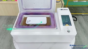 mini 3d sublimation vacuum heat transfer phone case machine operation video