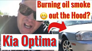 Player Profile 2002 Kia Optima diagnose oil leak burning and valve cover gasket. Remove and Replace GASKET.
