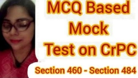 Mock Test on CrPC | Section 460 - 484 #crpc #judiciary #mocktests #importantquestionsipc #rjs