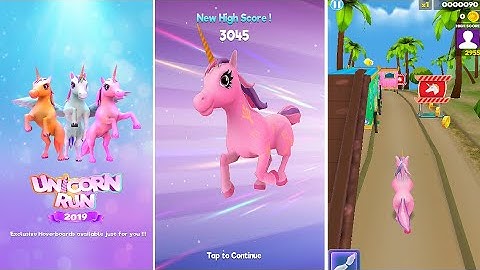 Unicorn Run Endless Runner Game 2020 |New Racing Android Gameplay |Unicorn Magic Adventure Video #26