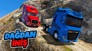 Büyük Güçlü Tırlar Dağdan İniş Parkurunda  GTA 5