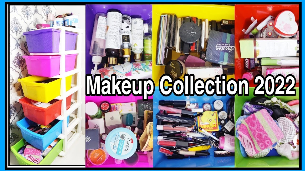 My Huge Makeup Collection 2022🔥 //Makeup gives happiness//Jivikafam ♥️//Updated makeup collection 💥