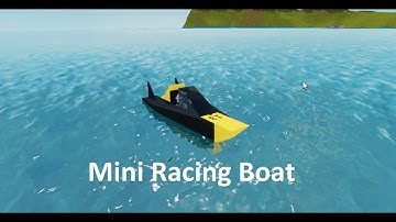Mini Racing Boat (Plane Crazy tutorial)