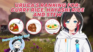 Eng Sub Urucas Ranking For Curry Rice, Hayashi Rice And Stew? うるか夏色まつり杏戸ゆげホロライブ