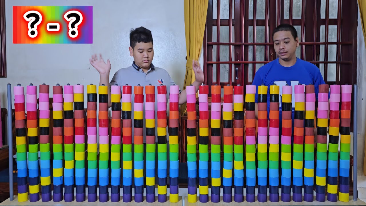 💕💕💕 Family Game | Color Roll Puzzle Challenge, Who's Faster ☆ Level 14