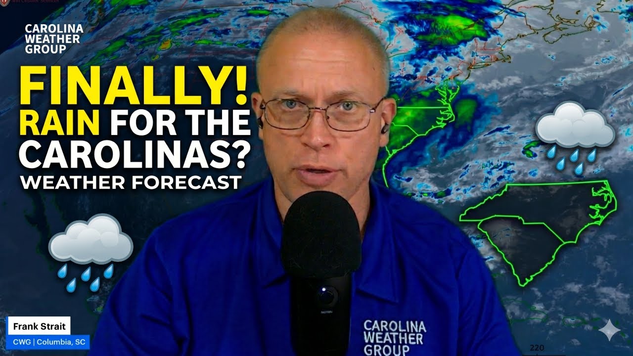 How much rain is forecast in the Carolinas? - YouTube