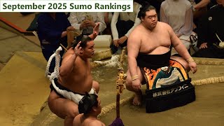 September 2025 Sumo Rankings