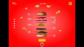 How to Create Animated Burger Landing Page