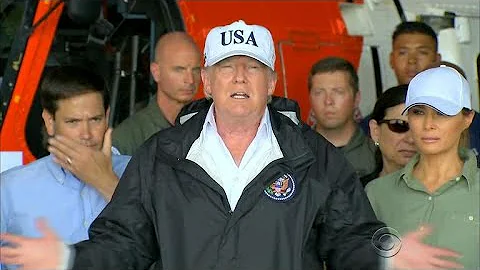 Trump visits Florida in Hurricane Irma's wake