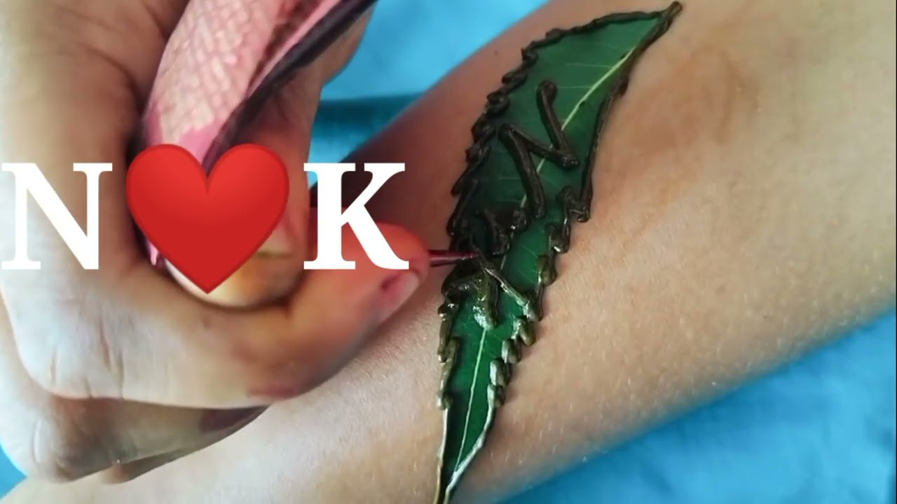 unique N💖K name se tattoo mehandi 