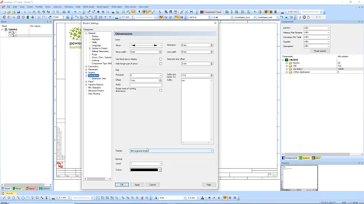 Permanently saving settings using template file in Zuken e3.series