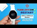 Samsung Galaxy Watch 8: How to Turn Off/On &amp; Restart! [With/Without Button]
