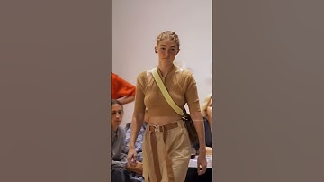 Gigihadid backstage vs runway ✨ #gigihadid #fendi #runway #backstage