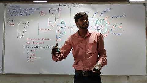 Lecture No - 07 Machine Design Topic - Design of Cotter Joint